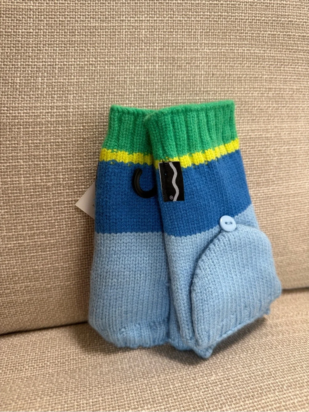 Crayola x Kohls Kids Blue Convertible Mittens